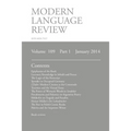 Modern Language Review (109: 1) January 2014