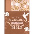 The Hope & Healing Devotional Bible [Doves & Floral Ginger]: Barbour Simplified KJV