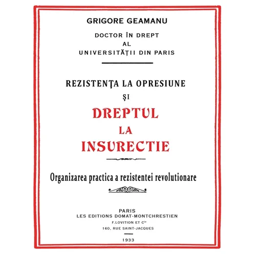 Rezistența la Opresiune şi Dreptul la Insurecție