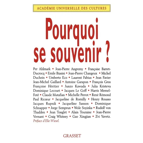 Pourquoi se souvenir