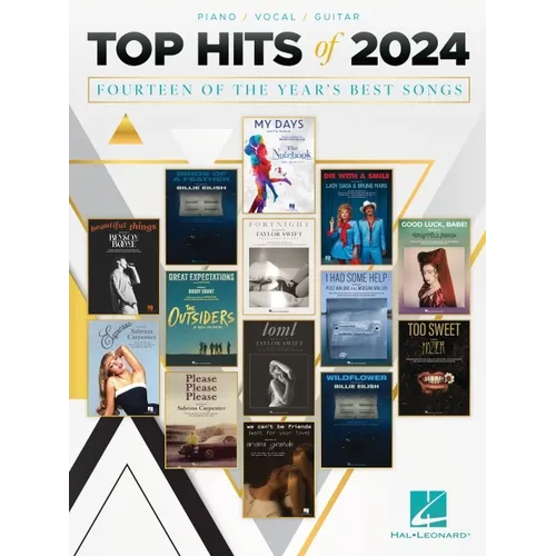 Top Hits of 2024 - Arranged for Piano/Vocal/Guitar