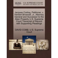 Jacques Codray, Petitioner, V. Herbert Brownell, Jr., Attorney General and Successor to the Alien Property U.S. Supreme Court Transcript of Record wit