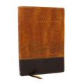 Peace of God Bible: Discover and Experience God's Shalom Throughout the Bible (Nkjv, Brown Leathersoft, Red Letter, Comfort Print)