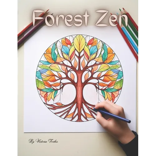 Forest Zen: An Enchanted Tree Mandalas Coloring Odyssey