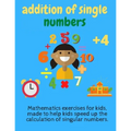 addition of single numbers: math for kids,4 years Grades 1 and 2 and 3, Addition 0-9 Flash Cards, Preschool to Kindergarten, Helping kindergarten