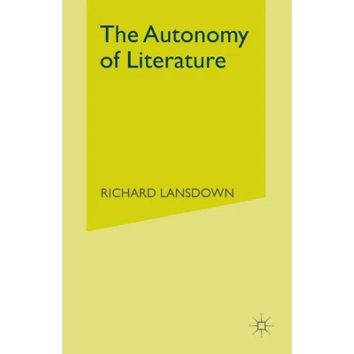 The Autonomy of Literature