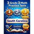 3 South Carolina SC READY Grade 3 Math Practice Tests: Full-Length Test Prep with Detailed Answer Explanations