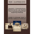 Bosworth V. Continental Illinois Bank & Trust Co. U.S. Supreme Court Transcript of Record with Supporting Pleadings