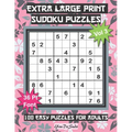 Extra Large Print Sudoku Puzzles: 100 Easy Puzzles for Adults and Seniors: Beautiful Modern Pink and Gray Leaf Design Sudoku Gift For Women (Floral Se