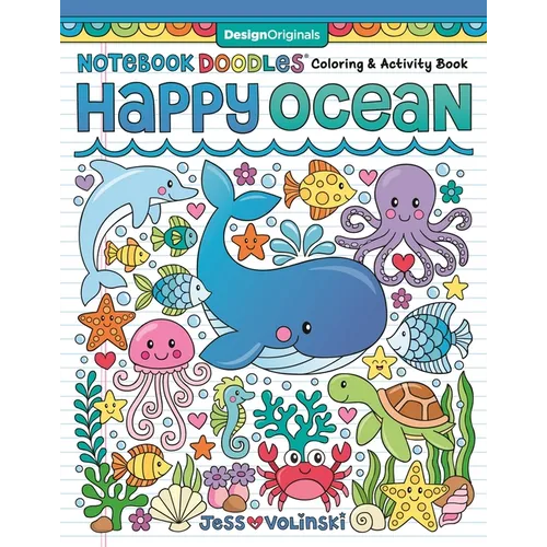 Notebook Doodles Happy Ocean: Coloring & Activity Book