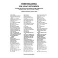 Hymn Melodies for Bb Instruments: 105 of the Best Known Hymn Melodies from the Golden Age of Church Hymnals, Set in Commonly Used Keys