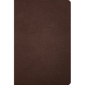 CSB Large Print Thinline Bible, Holman Handcrafted Collection, Brown Premium Goatskin