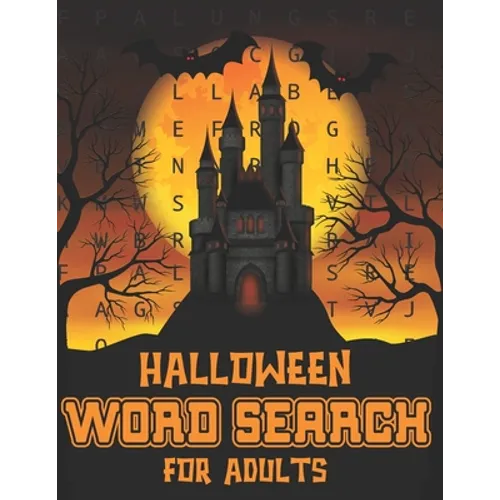 Halloween Word Search For Adults: Halloween Word Search Large Print Puzzle Book Fun For Adults