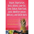 Vegan, Vegetarian, Keto, Atkins, Low-Fat, Zone, Dukan, Raw Food, Juice, Mediterranean, Military, and DASH diets: Knowing which diets are fast and good