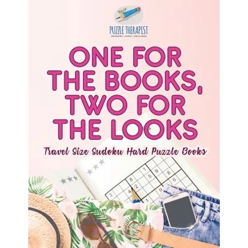 One for the Books, Two for the Looks Travel Size Sudoku Hard Puzzle Books - Paperback