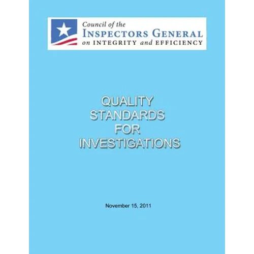 Quality Standards for Investigations