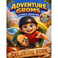 Adventure Groms: 18 Action Sports Coloring Book for Kids and Adults Mountain Biking, Surfing, Skateboarding, BMX, Motocross, Snowboarding, Rock Climbi
