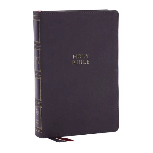KJV Holy Bible: Compact Bible with 43,000 Center-Column Cross References, Gray Leathersoft, Red Letter, Comfort Print: King James Version