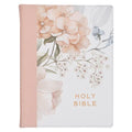 KJV Note-Taking Bible Faux Leather Hc Pink Floral Printed