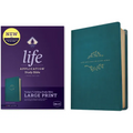NKJV Life Application Study Bible, Third Edition, Large Print (Leatherlike, Teal Blue, Red Letter)