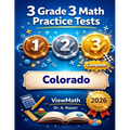 3 Colorado CMAS Grade 3 Math Practice Tests: Full-Length Test Prep with Detailed Answer Explanations