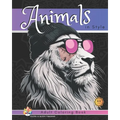 Animals in Style: Adult Coloring Book