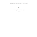 The Language of Adam, volume 1