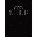 Black Paper Notebook Black Lined Paper: Hardcover Lined Notebook With Black Paper Sheet Pages, 8.5x11 Simple Minimalism Journal For Writing Paper