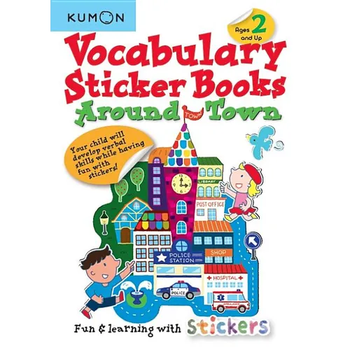 Kumon Vocabulary Sticker Books Around Town