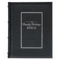 NLT Family Heritage Bible, Large Print Family Devotional Bible for Study, New Living Translation Holy Bible Faux Leather Hardcover, Additional Interac