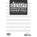 Hal Leonard Manuscript Paper 10-Staff Paper Pad - 64 Tear-Off Sheets, Fits All Ring Binders