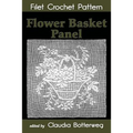 Flower Basket Panel Filet Crochet Pattern: Complete Instructions and Chart