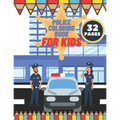 Police Coloring Book For Kids: Toddlers, Boys, Girls, Illustrations With Officers, Cars, Helicopter, buildings And More
