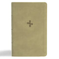 CSB Single-Column Personal Size Bible, Digital Study Edition, Sage Suedesoft Leathertouch