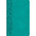 CSB Large Print Personal Size Reference Bible, Teal Leathertouch, Indexed