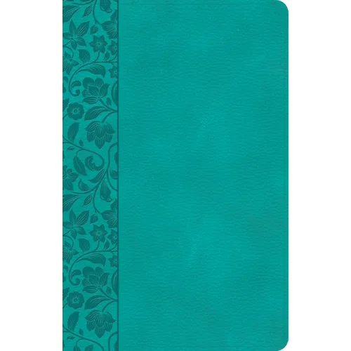 CSB Large Print Personal Size Reference Bible, Teal Leathertouch, Indexed
