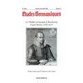 Etudes Germaniques- N4/2016: Le Theatre Protestant a Strasbourg Caspar Brulow (1585-1627)