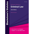 Blackstone's Statutes on Criminal Law