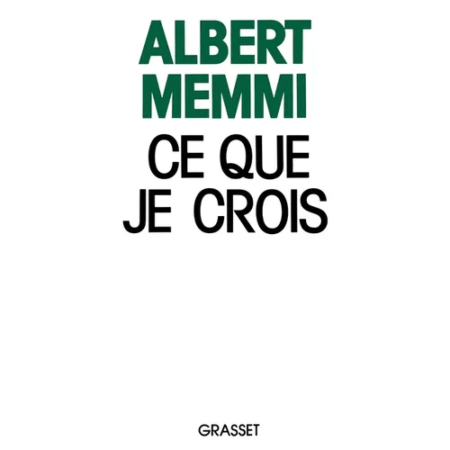 Ce que je crois
