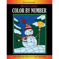 Brain Games Color By Number: Stress Relieving Designs for Adults Relaxation Easy Coloring Book of Flowers, Gardens, Animals, and More...