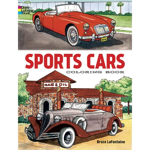 Sports Cars Coloring Book