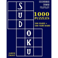 1,000 Sudoku Puzzles, 500 Hard and 500 Very Hard: A Brain Gym Series Sudoku Puzzle Book