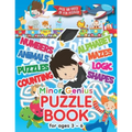 Minor Genius Puzzle Book For Ages 3-6: Childrens Activity Book with Numbers, Shapes, Alphabet, Mazes, Logic & Animal Puzzles; Over 100 Pages of Activi
