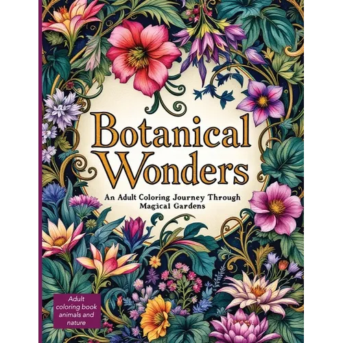 Botanical Wonders: Discover Enchanting Flora, Mythical Creatures, and Nature's Hidden Secrets in the intricate plant coloring pages in this Botanical