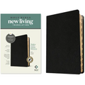 NLT Thinline Center-Column Reference Bible, Filament Enabled (Genuine Leather, Black, Indexed, Red Letter)