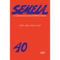 Semeia 40: Text and Textuality