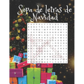 sopa de letras de navidad: Libro de búsqueda de palabras en español para adultos con soluciones . Spanish Christmas Wordsearch