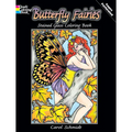 Butterfly Fairies Stained Glass Coloring Book
