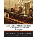 User-Defined Material Model for Progressive Failure Analysis