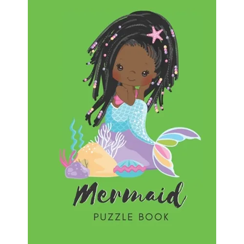 Mermaid Puzzle Book: Connect The Dots Puzzles - 30 Pages - Paperback - Made In USA - Size 8.5 x 11 - For Women